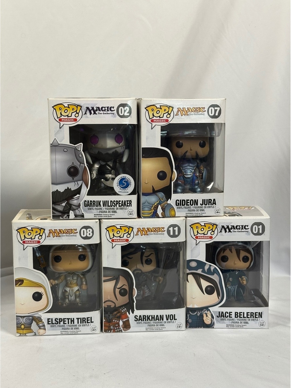 Funko Pop! Magic The Gathering Figures- Garruk, Gideon, Jace & MORE Bundle